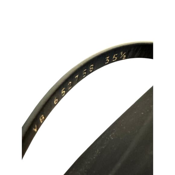 Saint Laurent NIB Cassandra Flat Sandal in Black Size 35.5 - Picture 10 of 11